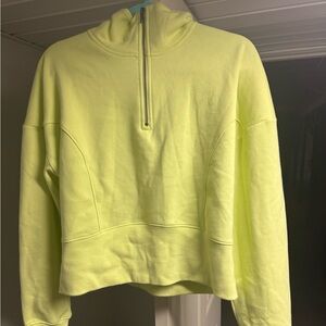 Neon Yellow 1/4 zip